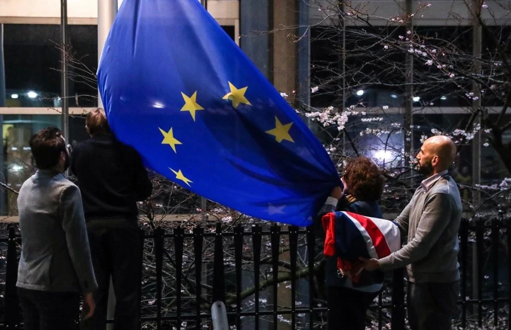 Britain left the European Union on January 31, 2020 after more than four decades of economic, political and legal integration with its closest neighbors. (AFP)