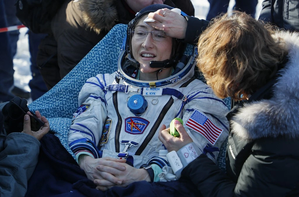 NASA’s Christina Koch spent 328 days aboard the International Space Station. (NASA)
