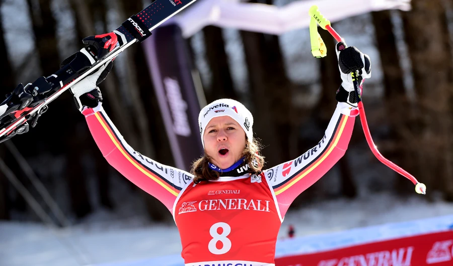 Rebensburg gets 1st downhill win in Germany