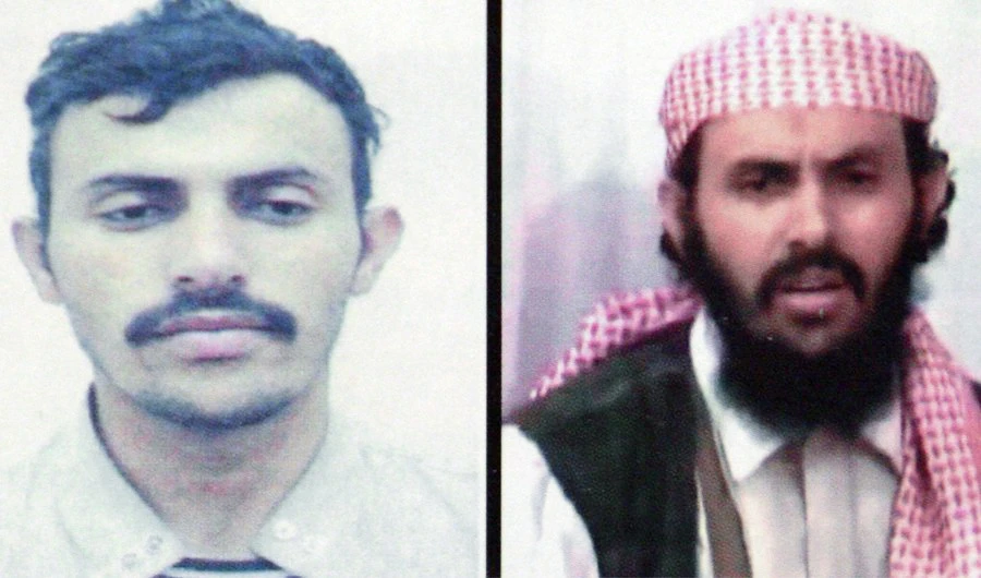 The combo pix of Qassem Al-Rimi, a suspected chief of Al-Qaeda in Yemen. (AFP)