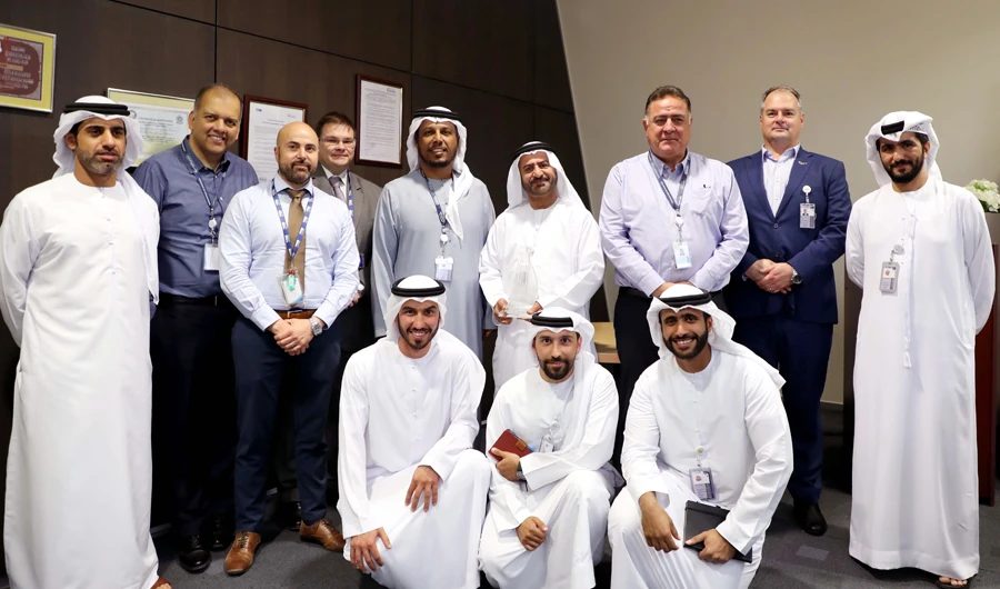 The accomplishment was marked with a special ceremony held at AUH’s Air Traffic Control Tower, which was attended by Bryan Thompson, CEO of Abu Dhabi Airports; Tony Douglas, CEO of Etihad Aviation Group; and Ahmed Al-Shamsi, acting COO of Abu Dhabi Airports.