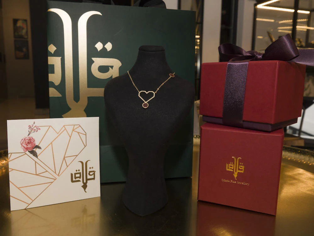 In recent years, a number of Saudi brands have produced pieces specially designed to celebrate Valentine's Day. (AN Photo/Huda Bashatah)