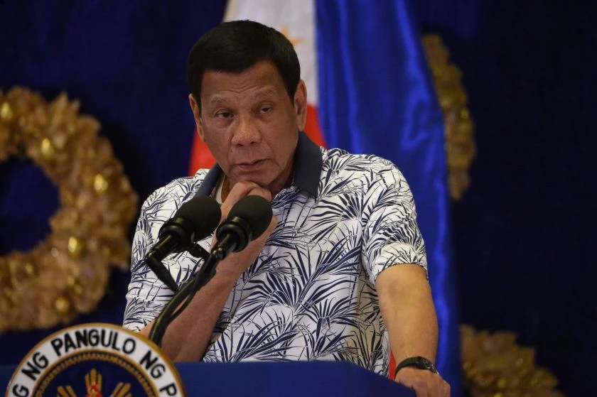 Philippine President Rodrigo Duterte has often criticized U.S. security policies while praising those of China and Russia. (AFP)