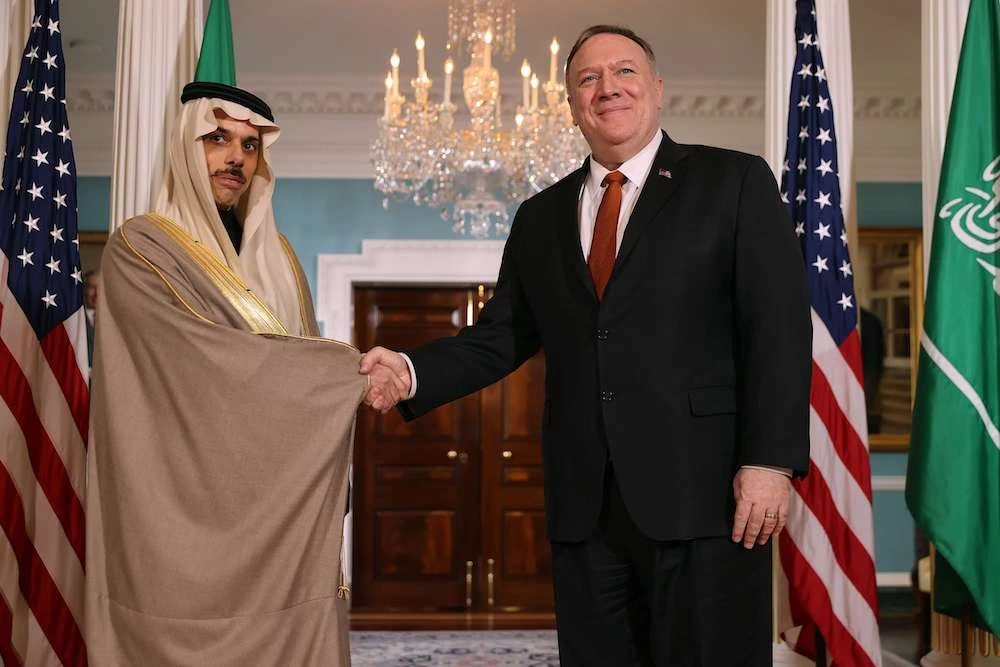 US-Saudi partnership critical to confronting Iran, Pompeo says after Prince Faisal meeting