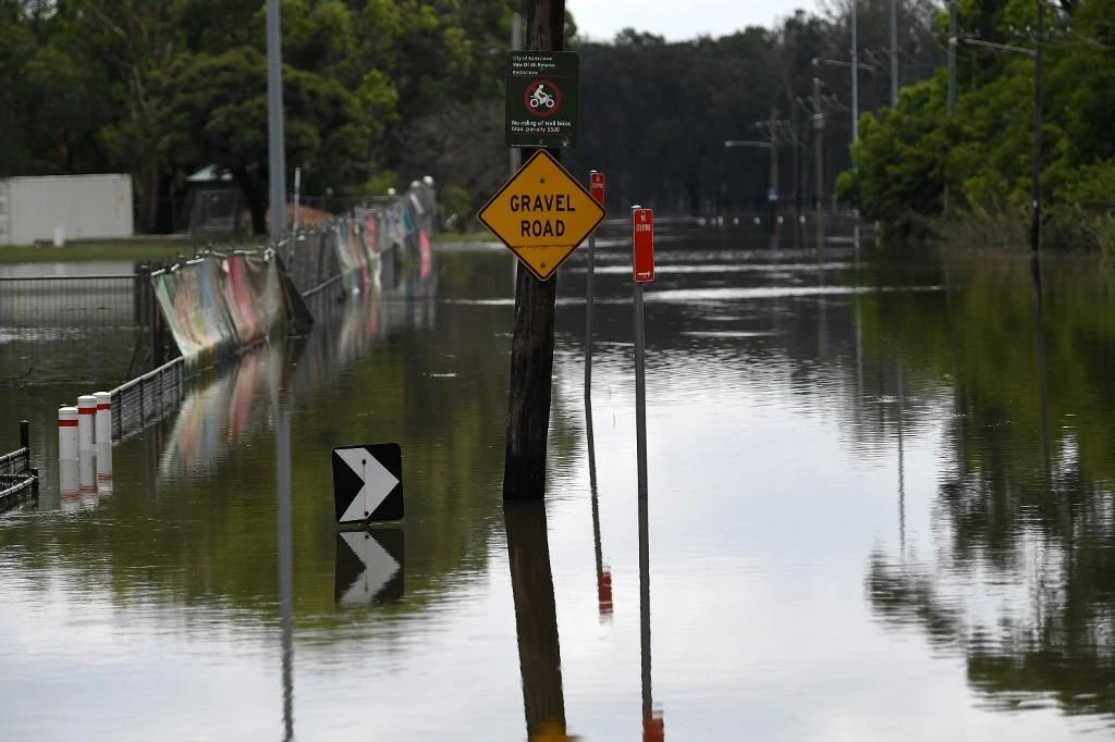 Sydney was inundated after days of torrential rain, a spectacular reversal from months of drought that caused massive bushfires. (AFP)