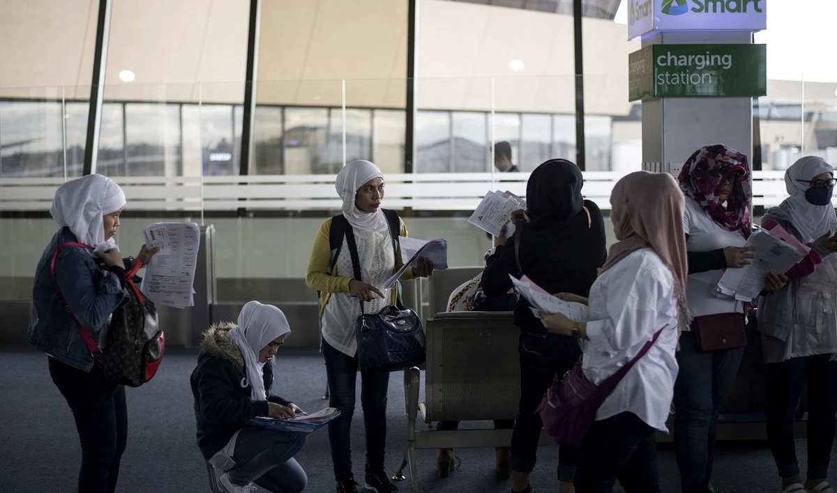 A total deployment ban of Filipinos to Kuwait was imposed in January. (AFP)