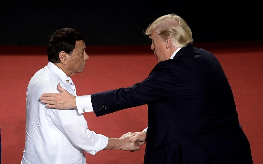 Donald Trump said he did not mind Duterte’s decision to end the Visiting Forces Agreement (VFA). (File/AFP)