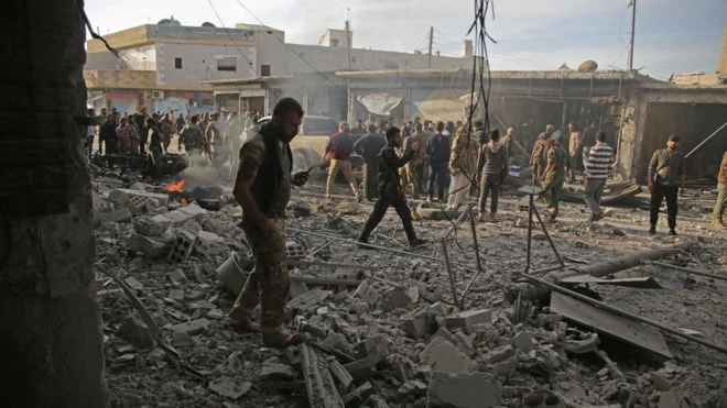 Car bomb kills two in Turkish-controlled Syrian town
