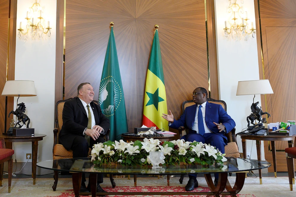 US Secretary of State Pompeo visits Senegal to start Africa tour