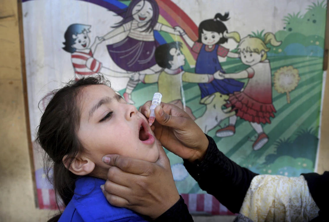 Pakistan regularly carries out anti-polio drives, despite attacks and threats by the Taliban who claim the campaign is a Western conspiracy to sterilize children. (AP)