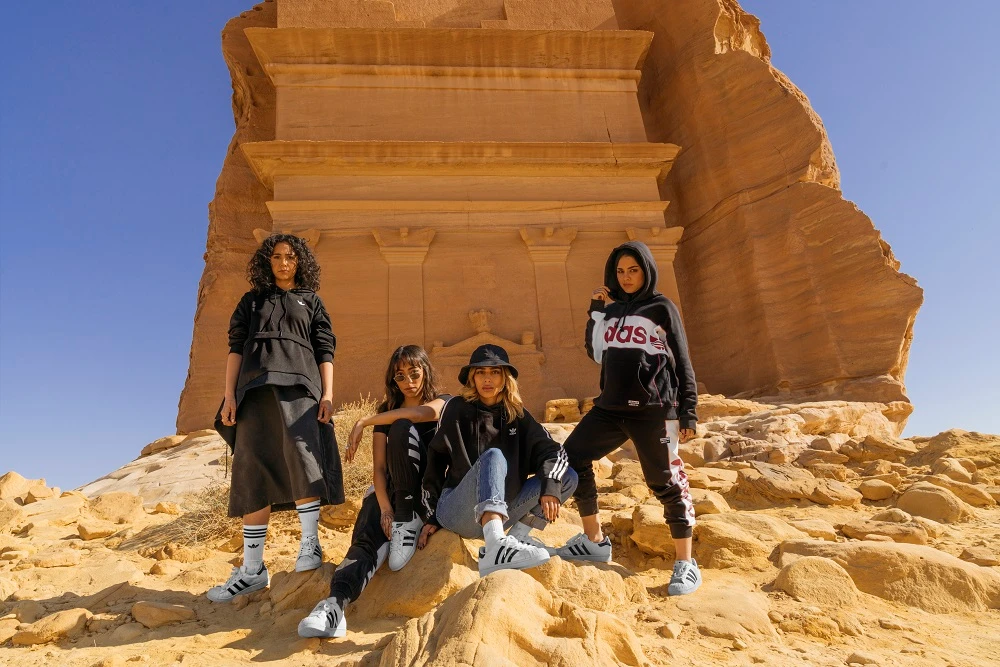 Adidas Originals decided to shoot its latest “Change is a Team Sport” campaign in Saudi Arabia. (Supplied)