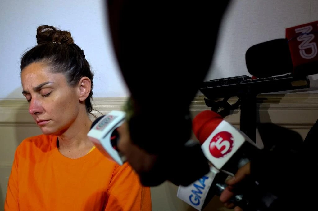 Jennifer Talbot from Utah had planned to board a Delta Air Lines flight to the US. Above, Talbot being presented to reporters by Philippine authorities on September 5, 2019 in this file photo. (AFP)