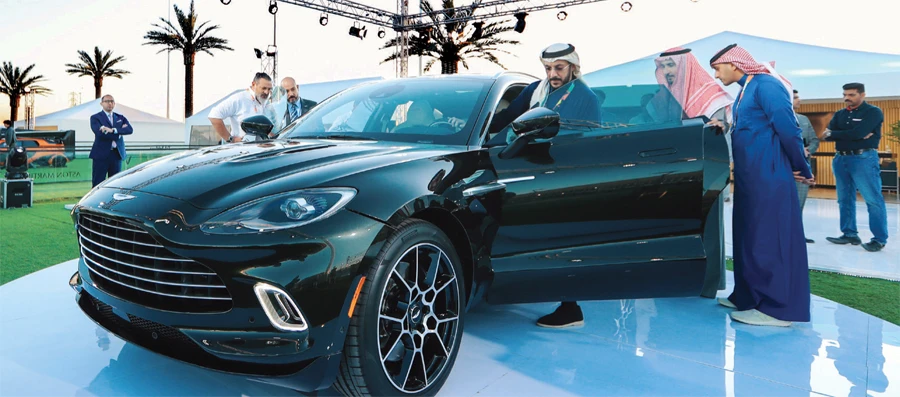 Before unveiling the SUV DBX four-wheel drive model in the Middle East, the company showcased the car to its top customers.