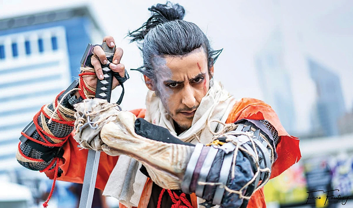 Saudi portrait photographer Abdullah Al-Joghiman took this photo of Saudi cosplayer Saud Al-Hazzani at the 2019 Middle East Film and Comic Con in Dubai. (Supplied)