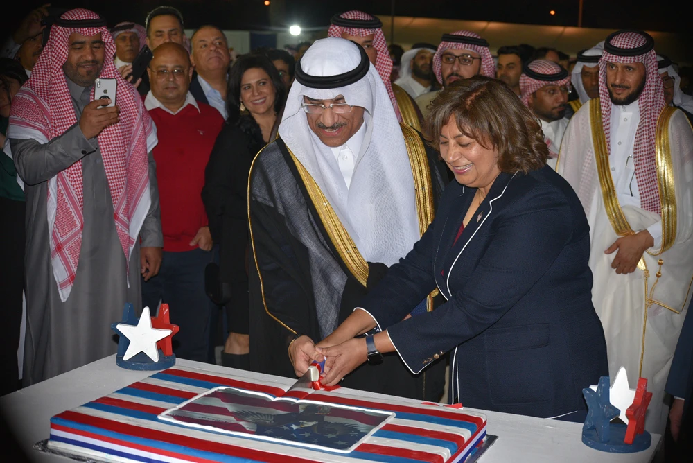 Consul General Rachna Korhonen and her husband Juha Korhonen welcomed the deputy governor of the Eastern Province, Khalid Al-Battal, and deputy governor of Alkhobar, Abdullah bin Ali Al-Seef, as guests of honor. (AN Photo)