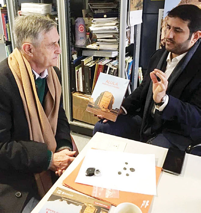 Jean-Claude Lefevre handed over the coins in Paris. (Photo/Supplied)
