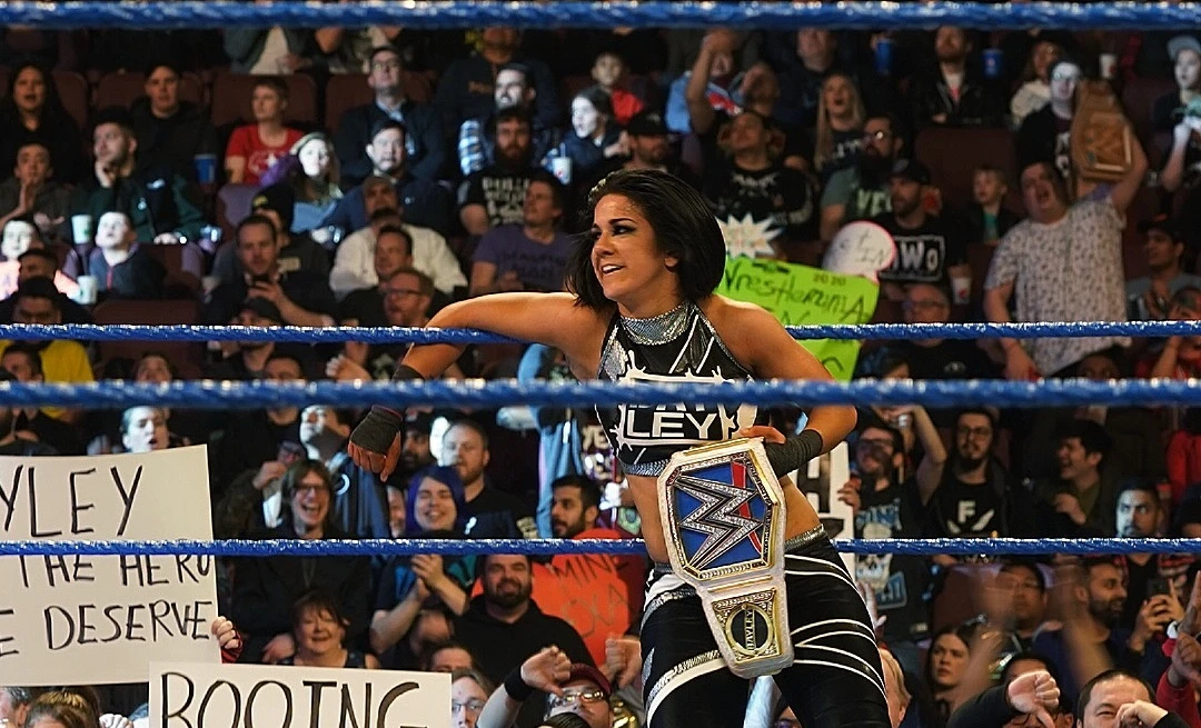 Bayley will face Naomi for the women’s SmackDown Championship at WWE Super ShowDown in Riyadh. (Supplied)