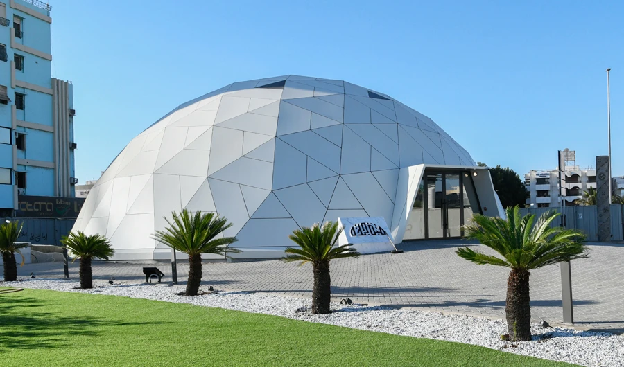 The dome now has a new modern design to allow natural light into the building. (AN photo by Ali Khamg)