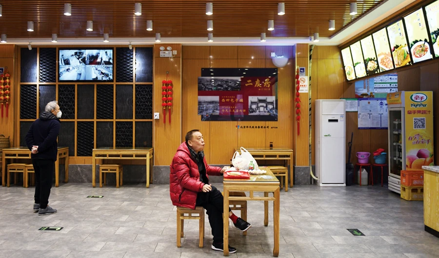 Fears over coronavirus sweeping across the country have had a devastating effect on dine-in business for eateries such as this restaurant in Beijing. (AFP)