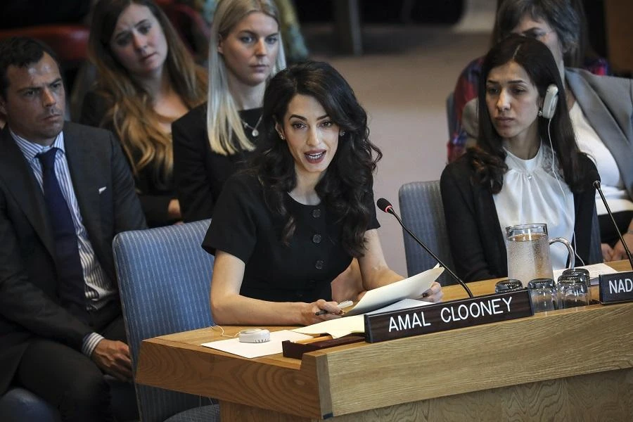 Amal Clooney successfully represented former Maldives president Mohamed Nasheed and secured a UN decision that his 2015 jailing for 13 years was illegal. (File/AFP)