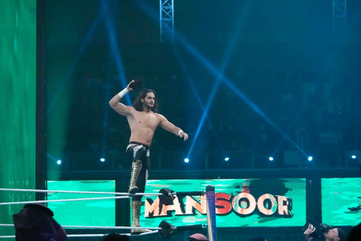 Victory for Saudi wrestler Mansoor is a highlight of WWE SuperShowDown in Riyadh