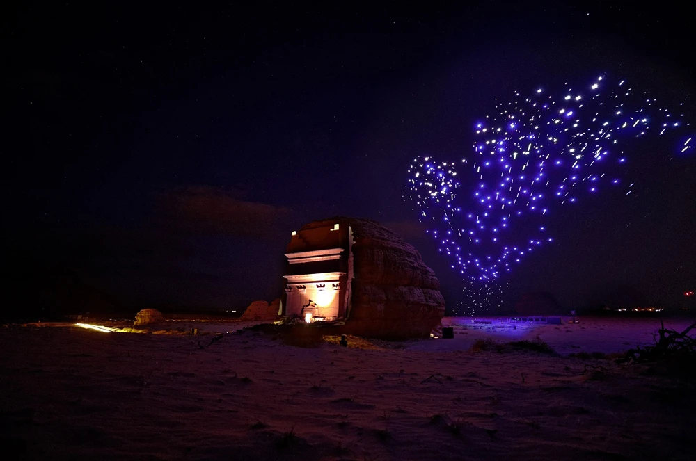 Swarm of drones to light up AlUla’s skies as part of aerial art display
