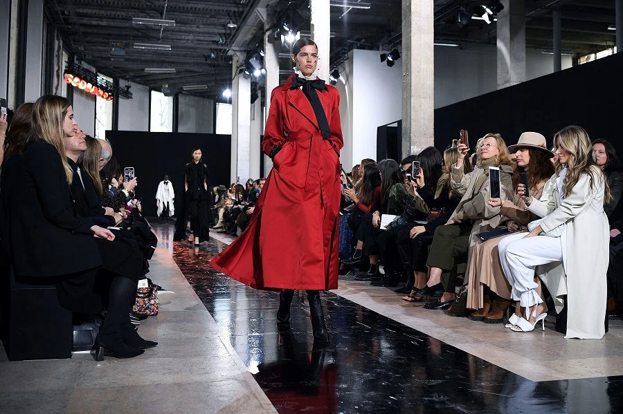 Lebanon’s Elie Saab shows off sober new line at Paris Fashion Week