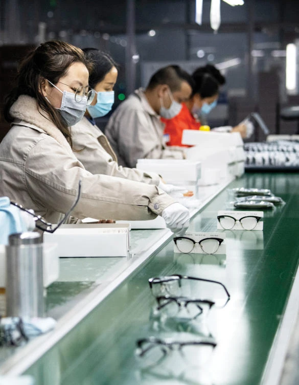 China’s economy remains rooted in manufacturing, much of that for export, and has been hurt by the effects on industry of the coronavirus. AFP