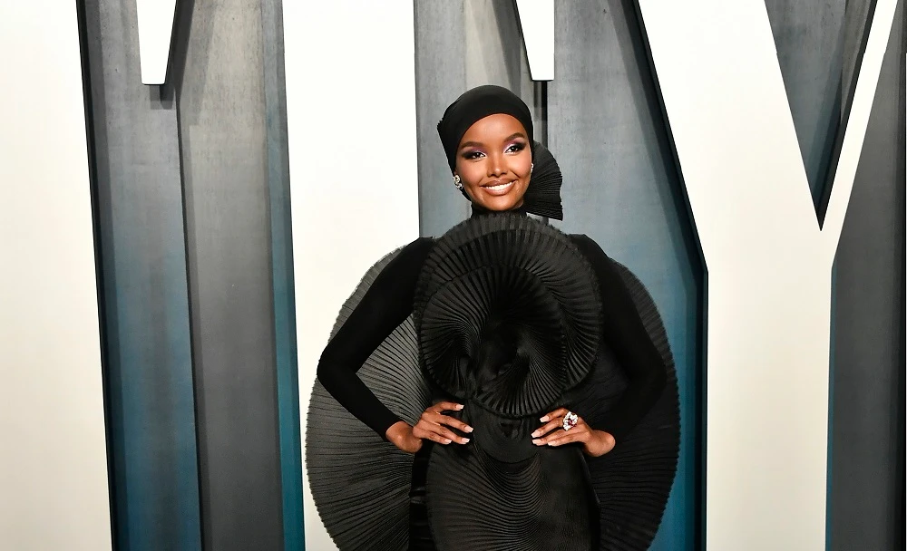 Halima Aden was selected to star in Net-a-Porter's latest campaign. (File/AFP)