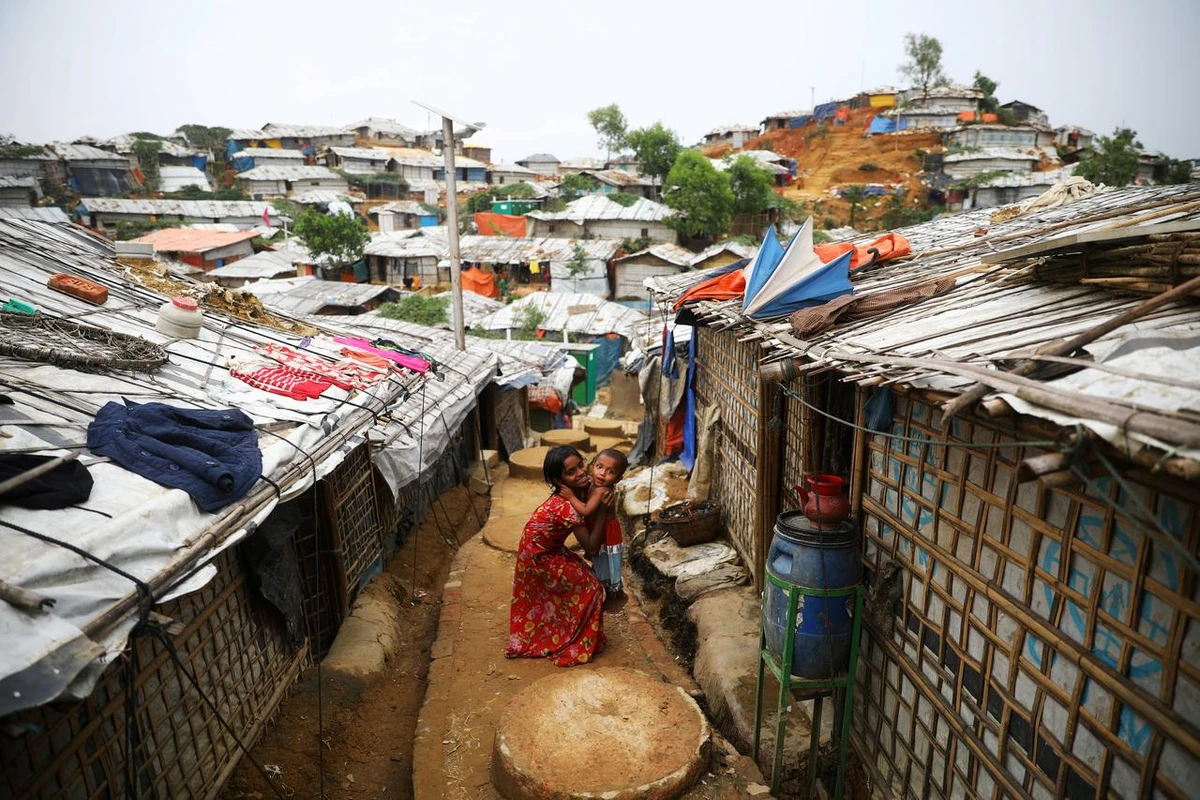 Rohingya children in Cox’s Bazar, Bangladesh. (Reuters)