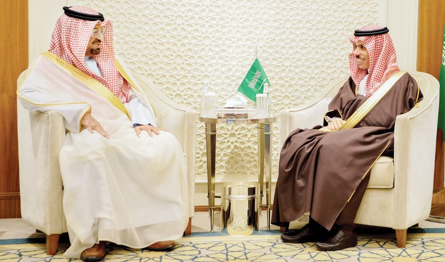 Saudi Foreign Minister receives Bahraini Ambassador