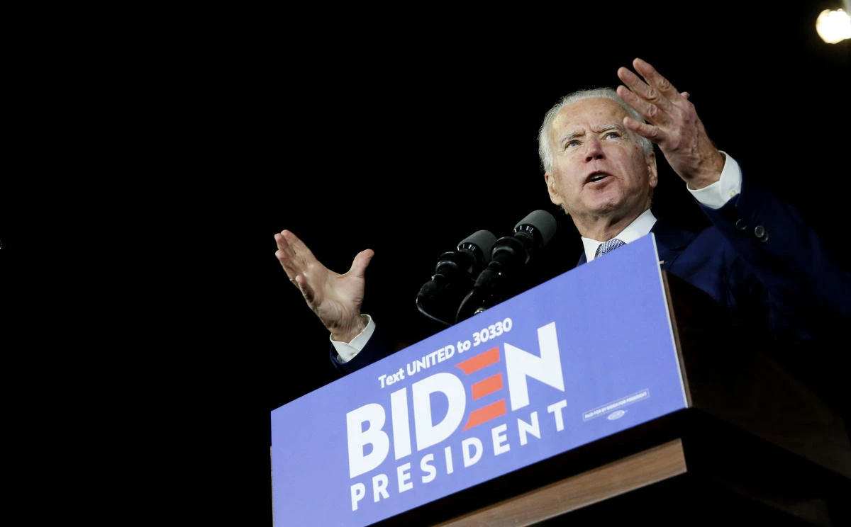 Joe Biden surges on Super Tuesday of Democrats’ US presidential contest