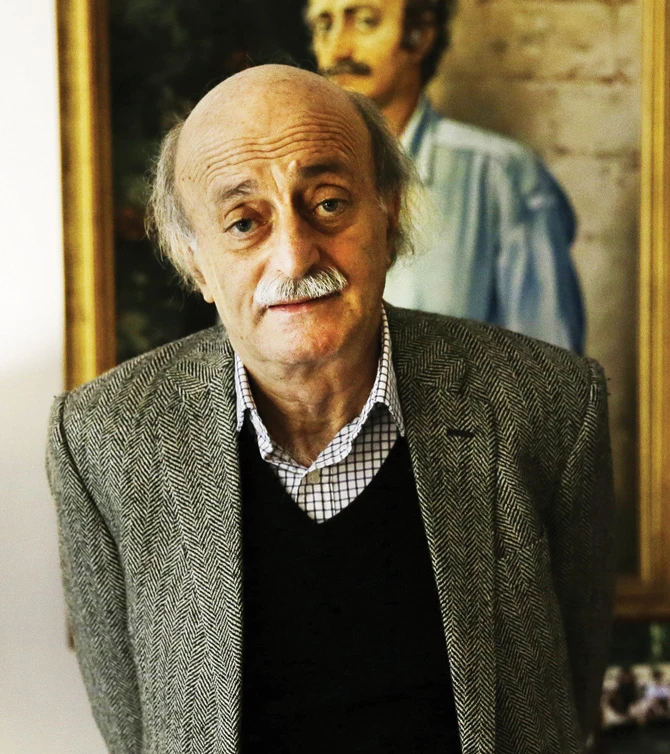 Lebanese Druze leader Walid Jumblatt, president of the Progressive Socialist Party, has warned Hezbollah may push for constitutional change. (AFP)