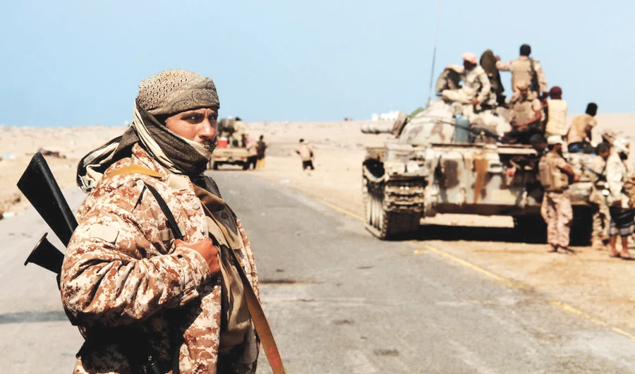 Coalition-backed troops advance on Yemen’s port town of Mocha. (AP/File)