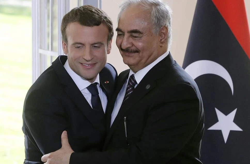 Macron meets Libya’s Haftar in bid to secure cease-fire