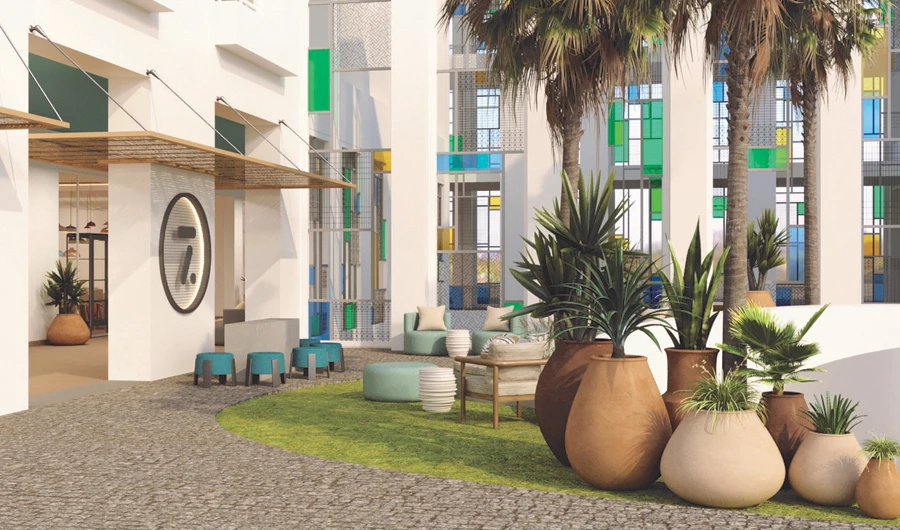 Cloud7 Residence is a contemporary mid-market aparthotel (apartment hotel) concept with buildings and boutique surroundings, coupled with social spaces and state-of-the-art technology.