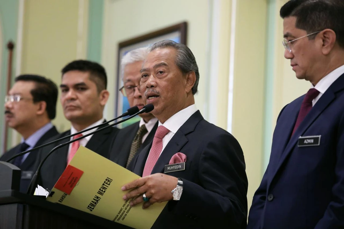 Malaysia’s Prime Minister Muhyiddin Yassin told reporters in Putrajaya that the Malaysian government is committed to combating corruption. (Reuters)