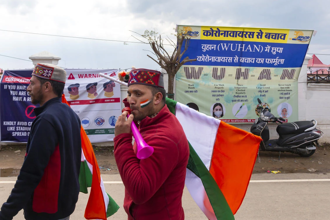 India’s sports secretary said it wanted the national cricket team’s upcoming matches to be played in empty stadiums — an unheard-of occurrence for one of the country’s national obsessions. (AP)