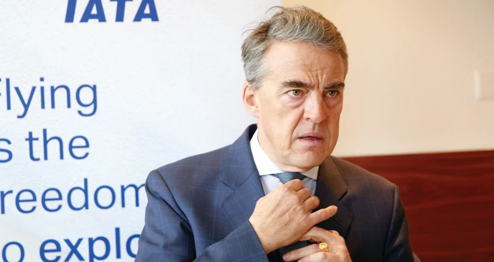 Alexandre de Juniac, director general and CEO of the International Air Transport Association, attends an interview in Geneva with Reuters on
the consequences of the outbreak of the coronavirus disease. (Reuters)