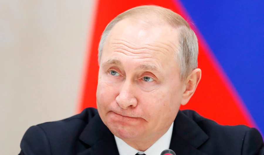 Russian President Vladimir Putin attends a trilateral meeting on Syria with his Iranian and Turkish counterparts in the Black Sea resort of Sochi on February 14, 2019. (AFP)