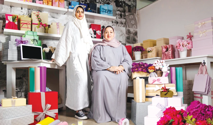 Entrepreneurs behind ‘Hadiya,’ a successful startup developed by TAQADAM.