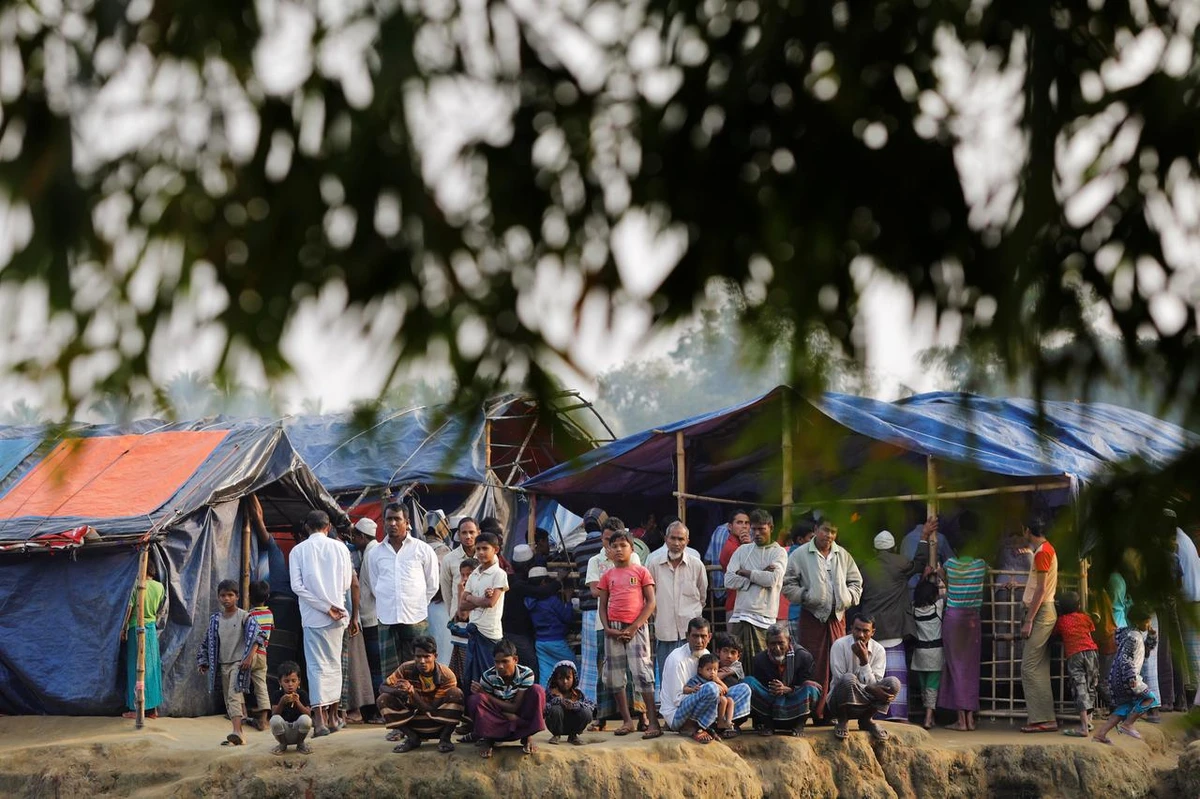 Rohingya refugees at a refugee camp in Cox’s Bazar, Bangladesh. (Reuters)
