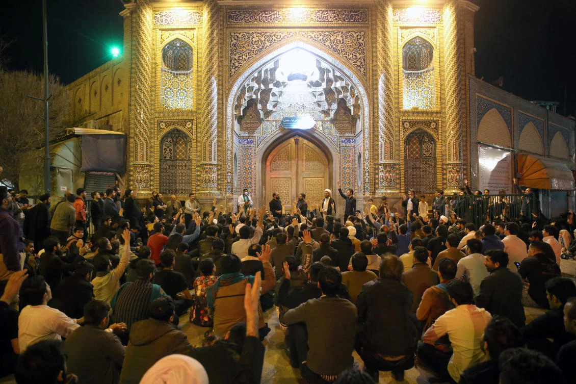 Iran closed four key Shiite pilgrimage sites across the Islamic republic on March 16 in line with measures to stop the spread of the new coronavirus, state media reported. (Mehdi Marizad/AFP)