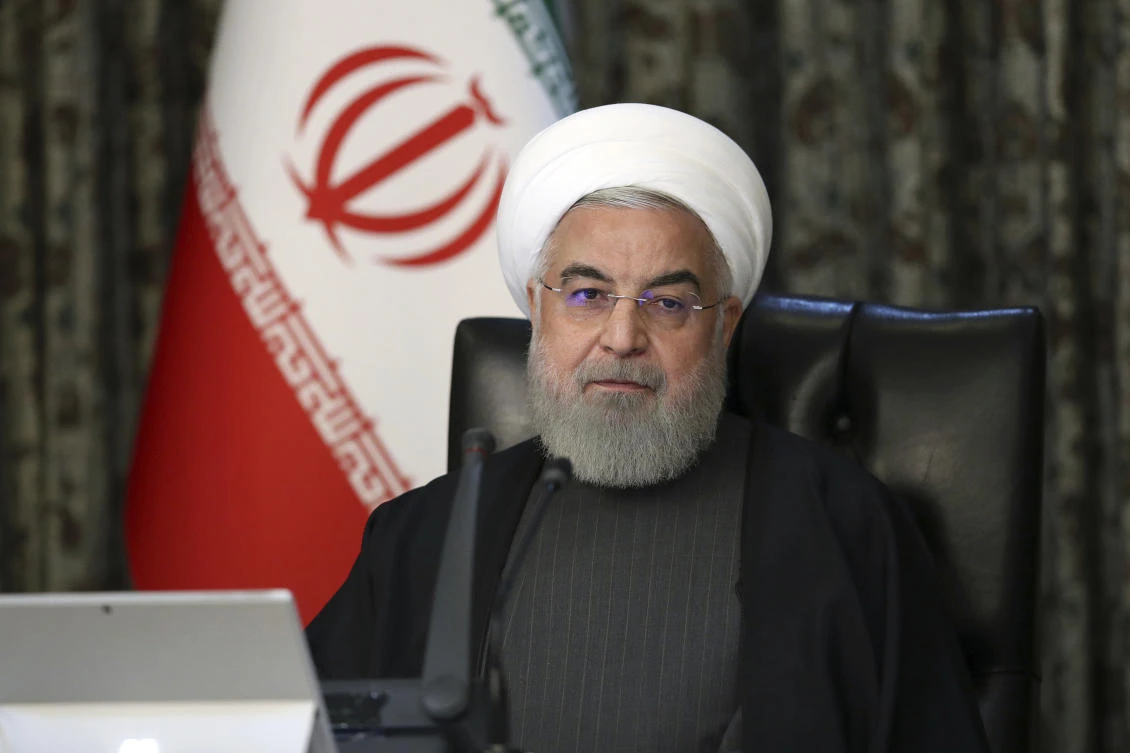 Iranian President Hassan Rouhani said the government was ‘straightforward’ with the nation, saying it announced the coronavirus outbreak as soon as it learned about it on February 19. (Office of the Iranian Presidency via AP)