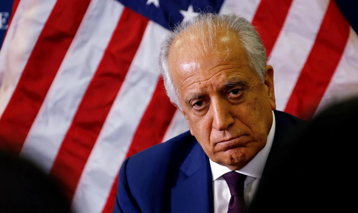 U.S. special envoy for peace in Afghanistan, Zalmay Khalilzad, talks with local reporters at the U.S. embassy in Kabul, Afghanistan November 18, 2018. (Reuters)