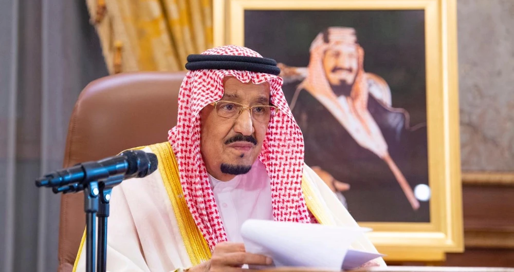 King Salman delivered a speech to the Saudi nation on Thursday. (SPA)