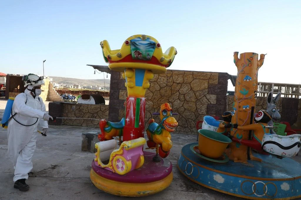 A World Health Organization spokesman earlier this month warned that Syria’s “fragile health systems may not have the capacity to detect and respond” to what is now a pandemic. (AFP)