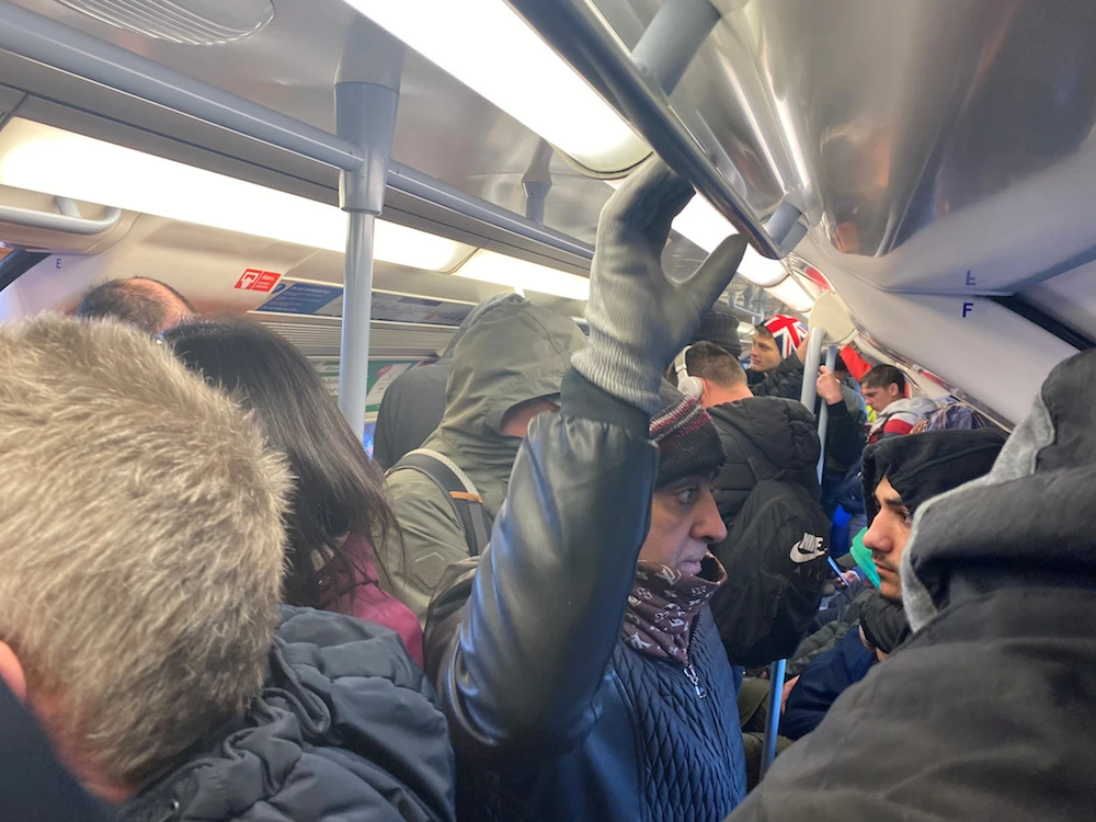 London’s transport authorities have been criticized after Underground trains were packed with people on Monday morning, despite government calls for people to stay at home, social distance and avoid using public transport. (Reuters)