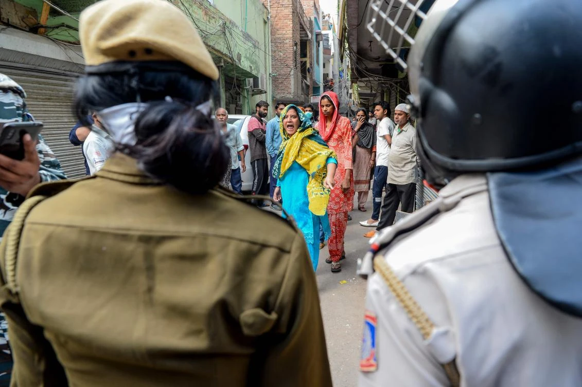 Indian police clear out anti-government protest citing coronavirus