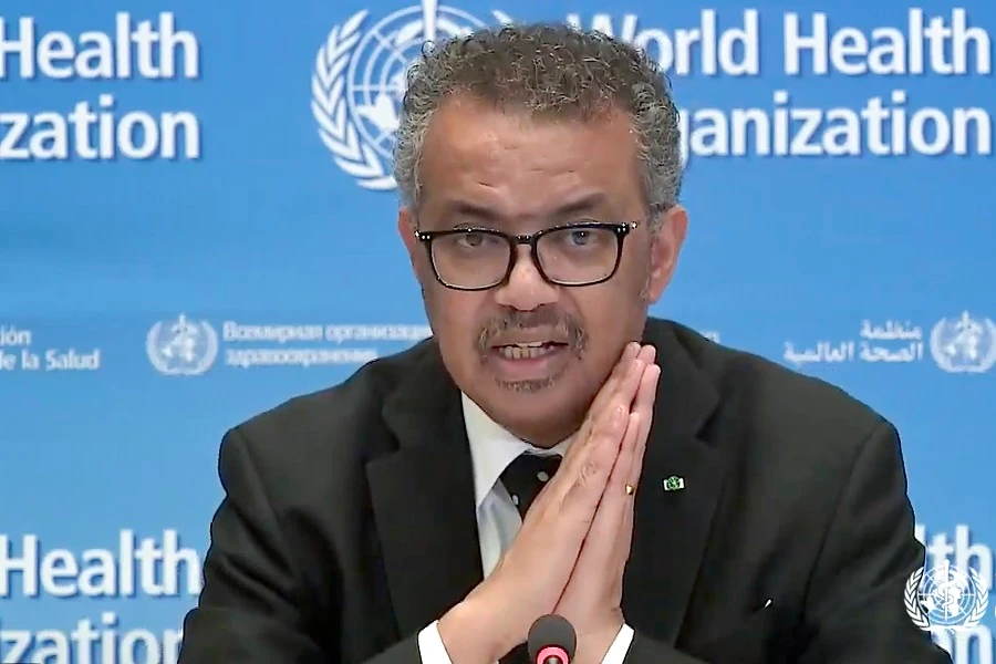 Tedros Adhanom Ghebreyesus thanked Saudi Arabia for the supplies, adding that it was important for solidarity. (FILE/AFP)